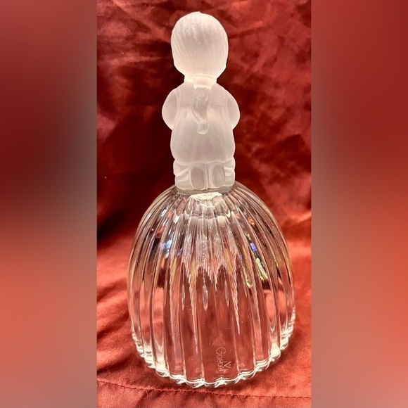 House of Goebel 1978 Crystal Bell Girl Praying Prayer West Germany Tags VTG New - Picture 5 of 13